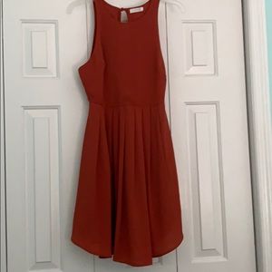 Burnt orange dress